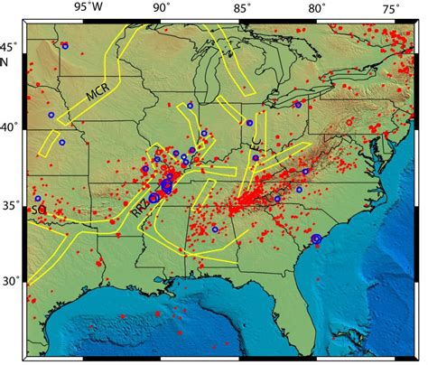 New Madrid Seismic Zone Map Data Science