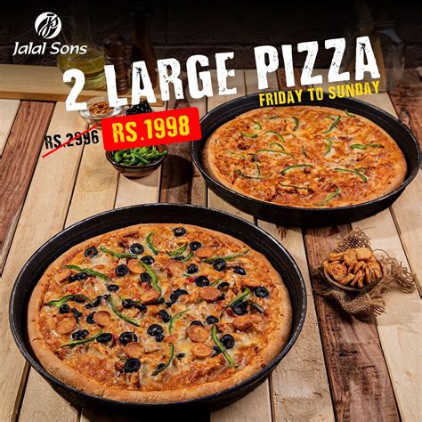 2 Large Pizza Deal Jalal Sons Lahore