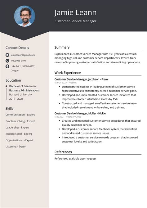 21 Customer Service Manager Resume Examples With Free Templates