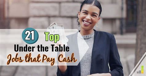 21 Top Under The Table Jobs Best Cash Jobs Frugal Rules