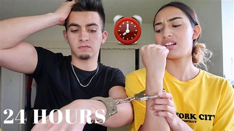 24 Hours Handcuffed To My Girlfriend Youtube