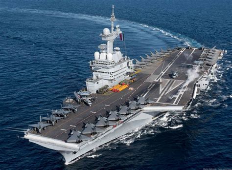 2K Warships Aircraft Carrier French Aircraft Carrier Charles De Gaulle R91 Warship Hd