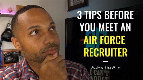 3 Tips Before You Meet An Air Force Recruiter 2020 2021 Youtube