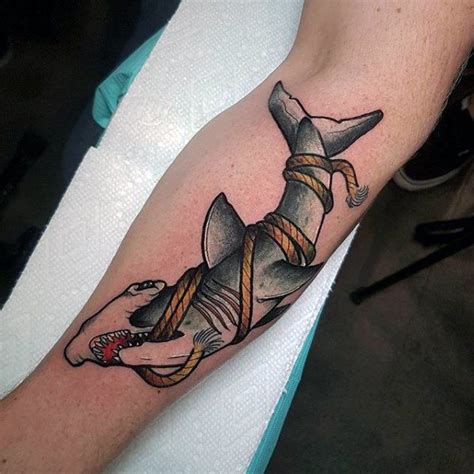 30 Neo Traditional Shark Tattoo Designs For Men Cool Ink Ideas