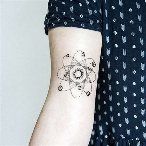 30 Scientific Atomic Tattoo Designs And Ideas Secrets Of The Universe