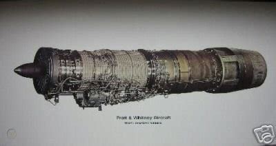 4 Cutaway Posters Of 1960 S Pratt Whitney Jet Engines 25830834