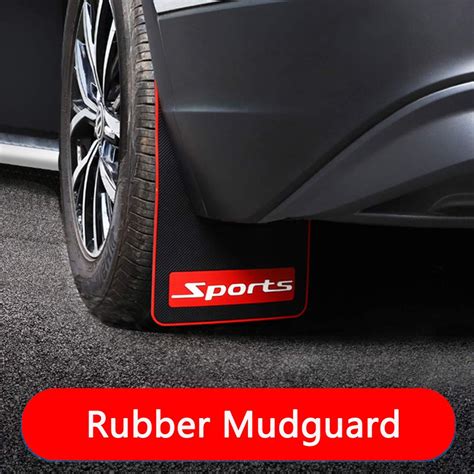 4Pcs Car Mud Flaps Black Mud Flaps Splash Guards Fender Front Rear