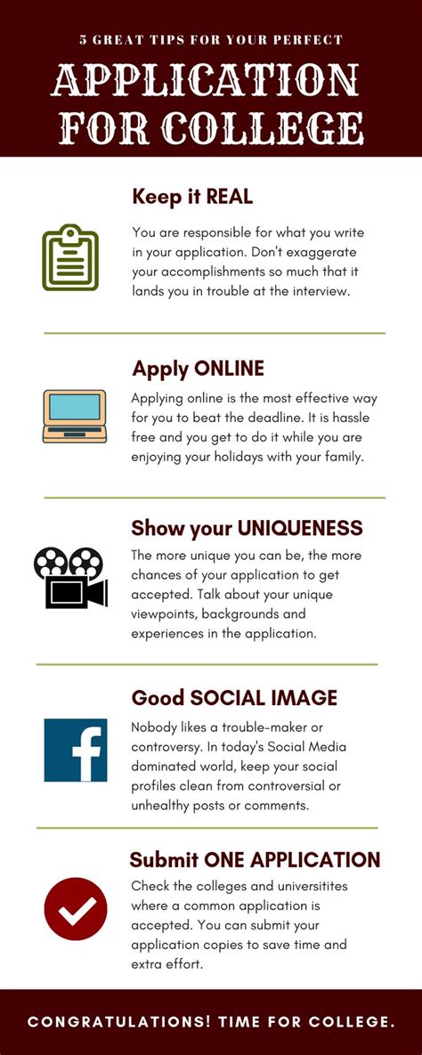 6 Tips To Make The Perfect College Application Today