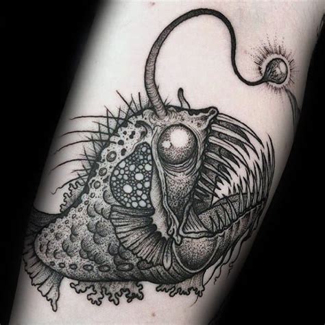 60 Creative Angler Fish Tattoo Designs For Men 2023 Guide