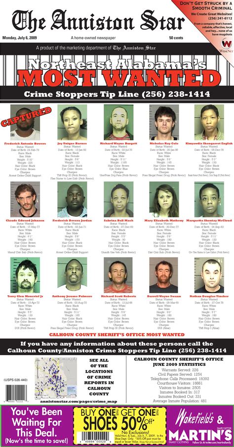 7 Busted Newspaper Calhoun County Nanettebryan