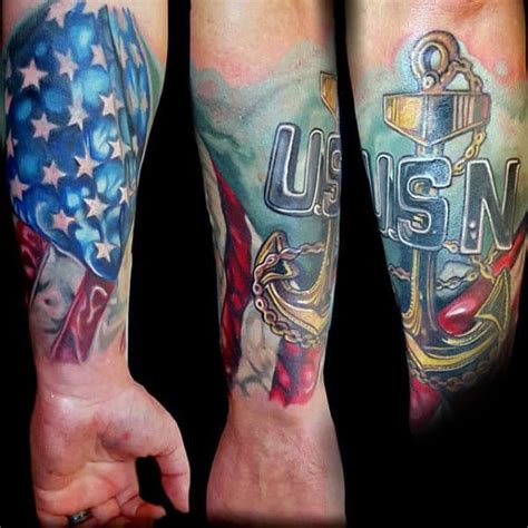 70 Navy Tattoos For Men Usn Ink Design Ideas Navy Tattoos Tattoos