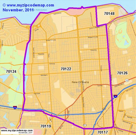 70122 Zip Code Map