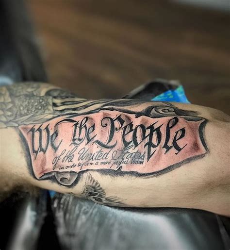 75 Patriotic We The People Tattoos And Ideas Tattoo Me Now