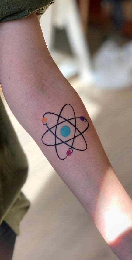 85 Atom Tattoos To Showcase Your Love For Science Homie Daily