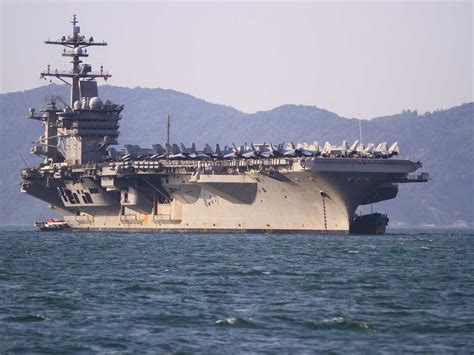 A U S Aircraft Carrier Anchors Off Vietnam For The First Time Since