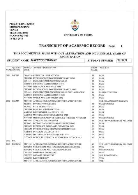 Academic Transcript Importance Formatting How To Receive