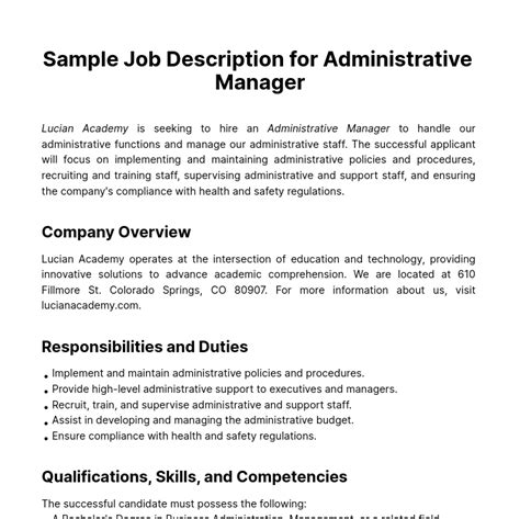 Administrative Manager Job Description Intentional Peer Support