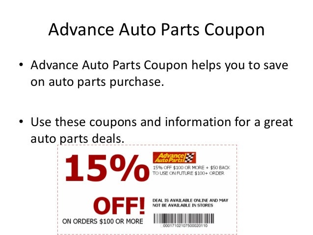 Advance Auto Parts Coupon Code