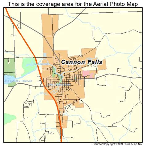 Aerial Photography Map Of Cannon Falls Mn Minnesota