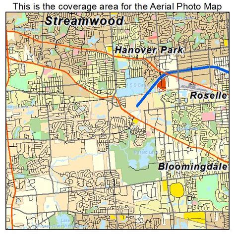 Aerial Photography Map Of Hanover Park Il Illinois