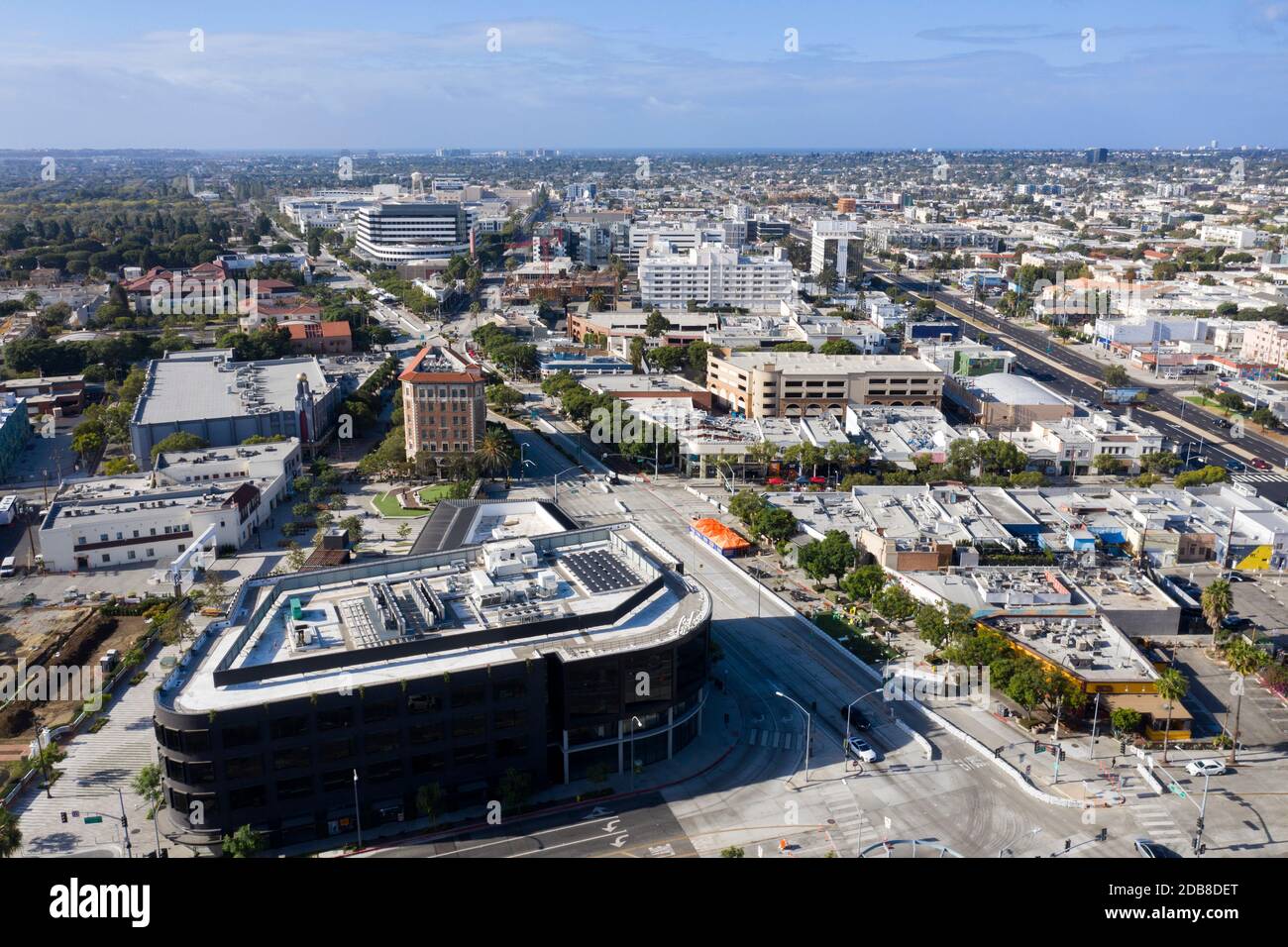 Aerial View Of Downtown Culver City California Stock Photo Alamy