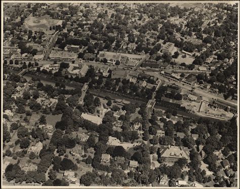 Aerial View West Newton Newton Ma Digital Commonwealth