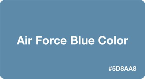 Air Force Blue Best Practices Color Codes More