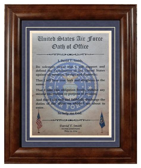 Air Force Officer Oath Of Office Digital Print Etsy