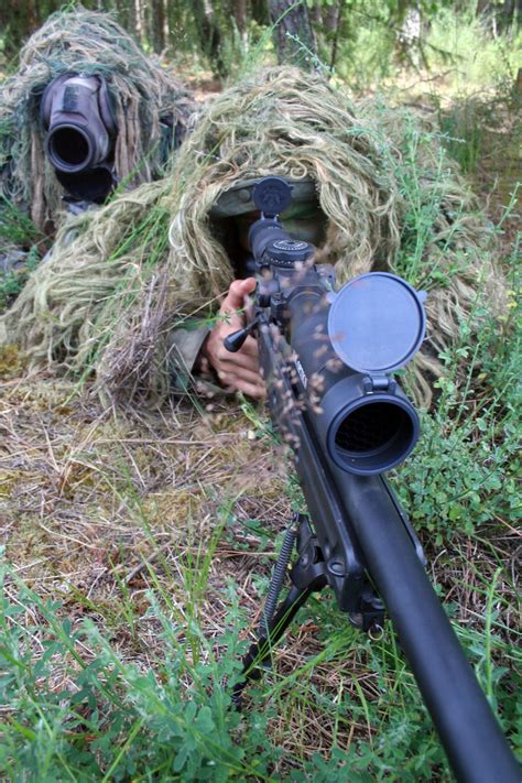 Air Force Sniper Team Practices At Joint Base Lewis Mcchord Air Force