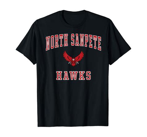 Amazon Com North Sanpete High School Hawks T Shirt Clothing