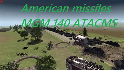 American Missiles Mgm 140 Atacms Attack A Russian Military Convoy