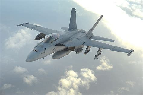 An F A 18E Super Hornet Aircraft Assigned To Strike Fighter Squadron 27