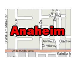 Anaheim Zip Code Map