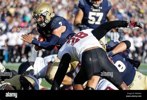 Annapolis Md Usa 13Th Oct 2018 The Navy Football Team Takes The