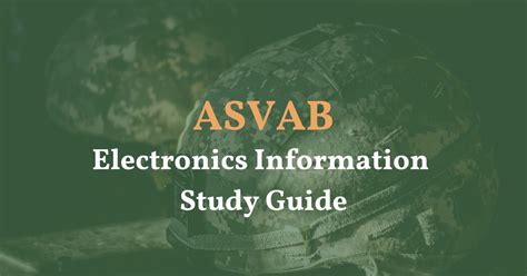 Asvab Electronics Study Guide