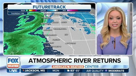 Atmospheric River Set To Bring More Rain And Snow To California Youtube