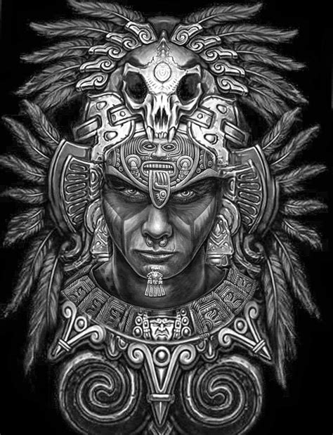 Aztec Warrior Tattoo Design