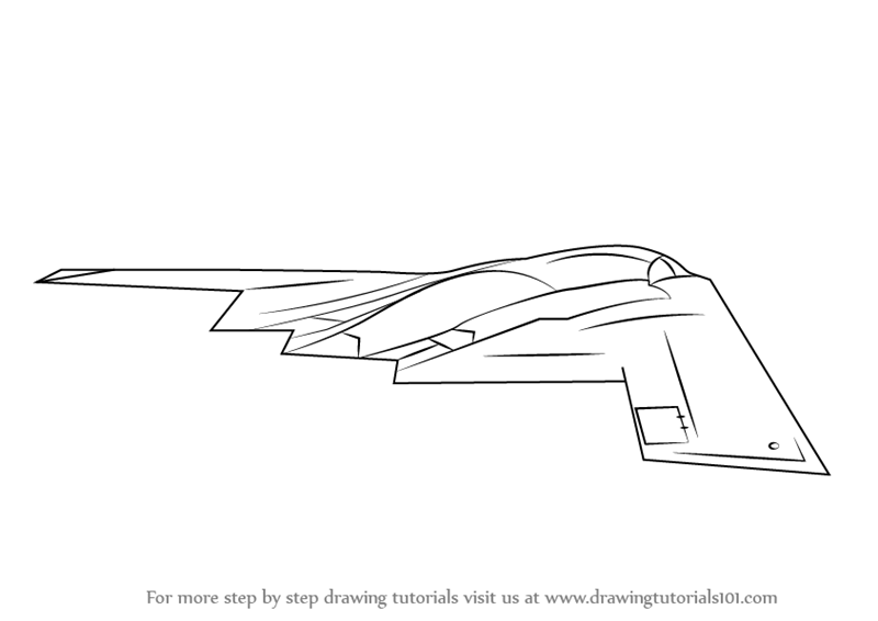 B2 Spirit Bomber Drawing