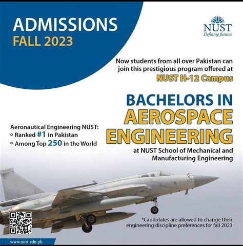 Bachelors In Aerospace Engineering National University Of Sciences