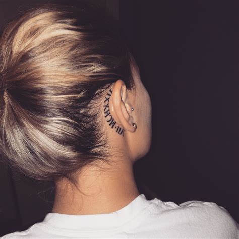 Back Of Ear Tattoos