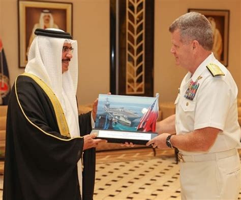 Bahrain S Interior Minister Receives Us Fifth Fleet Commander Al Defaiya