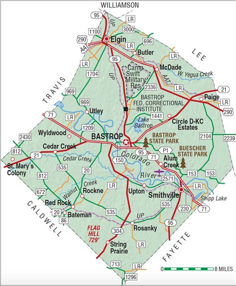 Bastrop Texas Map 3