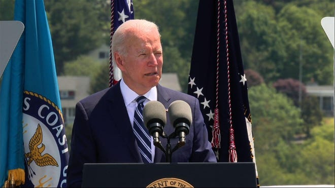 Biden Gives Coast Guard Commencement Speech As Commander In Chief