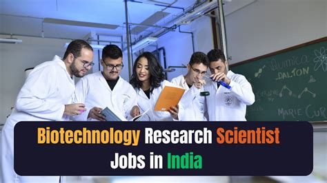 Biotechnology Government Jobs Opportunities For Freshers And Graduates In India