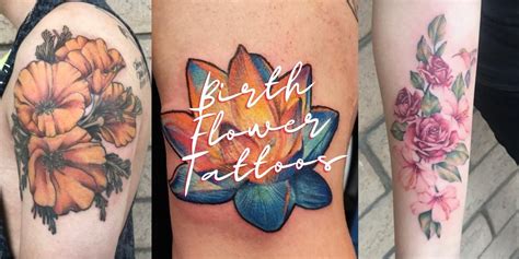 Birth Flower Tattoos Tattoos For Every Birth Flower Mrinkwells