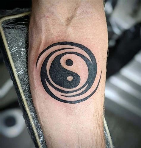 Black And White Yin Yang Tattoo