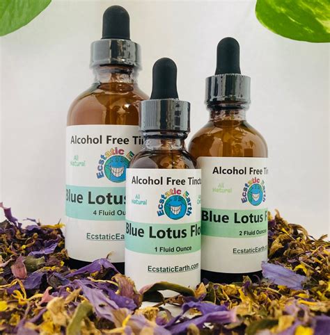 Blue Lotus Tincture Extract Nymphaea Caerulea Alcohol Etsy