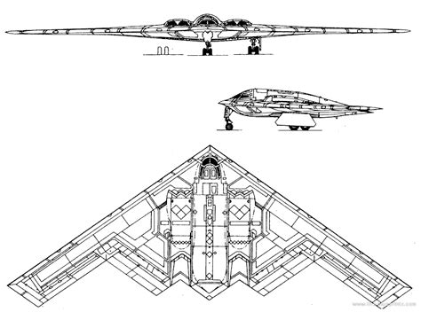 Boeing B 2 Spirit Aircraft Design Boeing Blueprints