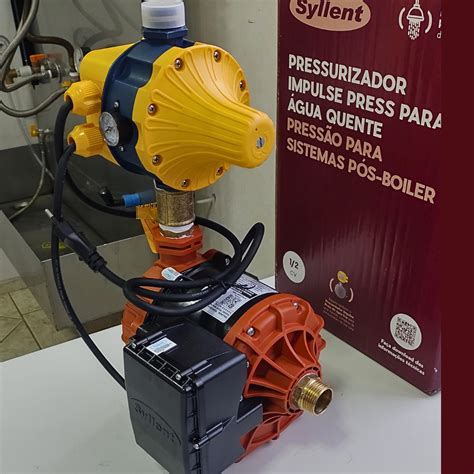 Bomba Pressurizadora Eletr Nica Para Gua Quente Syllent Impulse Press 1 2Cv 20 M C A 220V