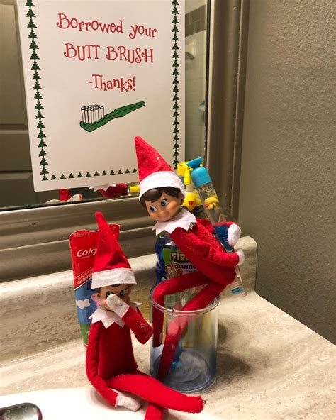 Borrowed Your Butt Brush Elf On The Shelf Holiday Decor Decor